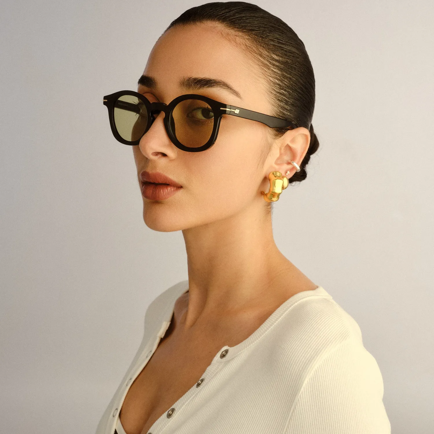 Le Specs Hoodwinked occhiali da sole black rotondi