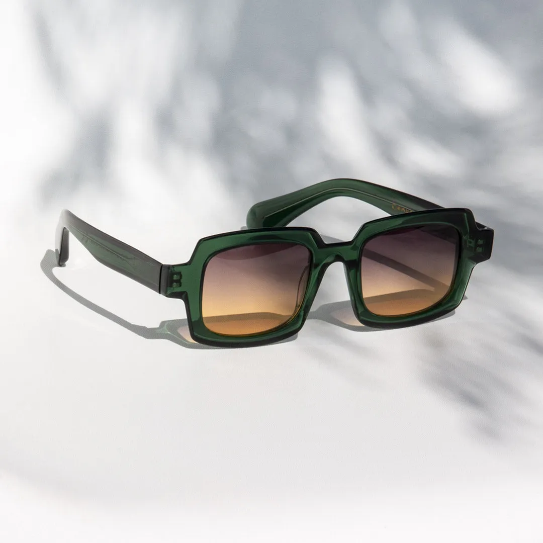 Hemmet Too Fancy occhiale da sole verde smeraldo