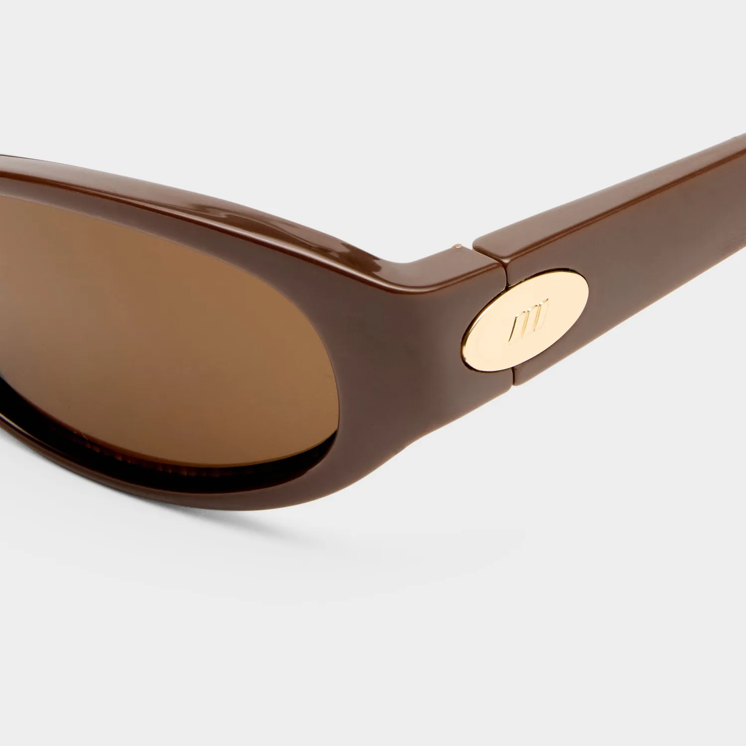 Le Specs Popalicious + occhiali da sole cocoa marrone ovale