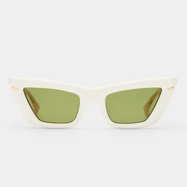 Le Specs Lucia occhiali da sole ecru moss cat-eye