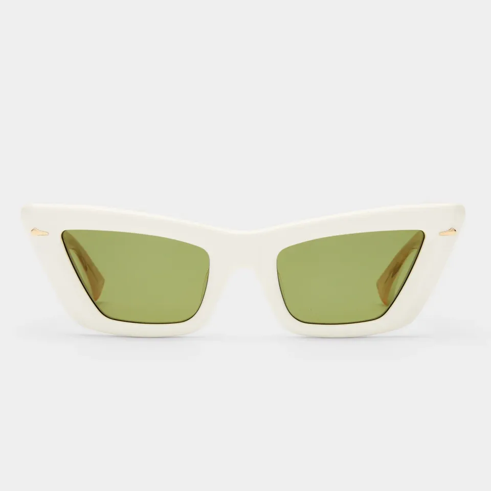 Le Specs Lucia occhiali da sole ecru moss cat-eye