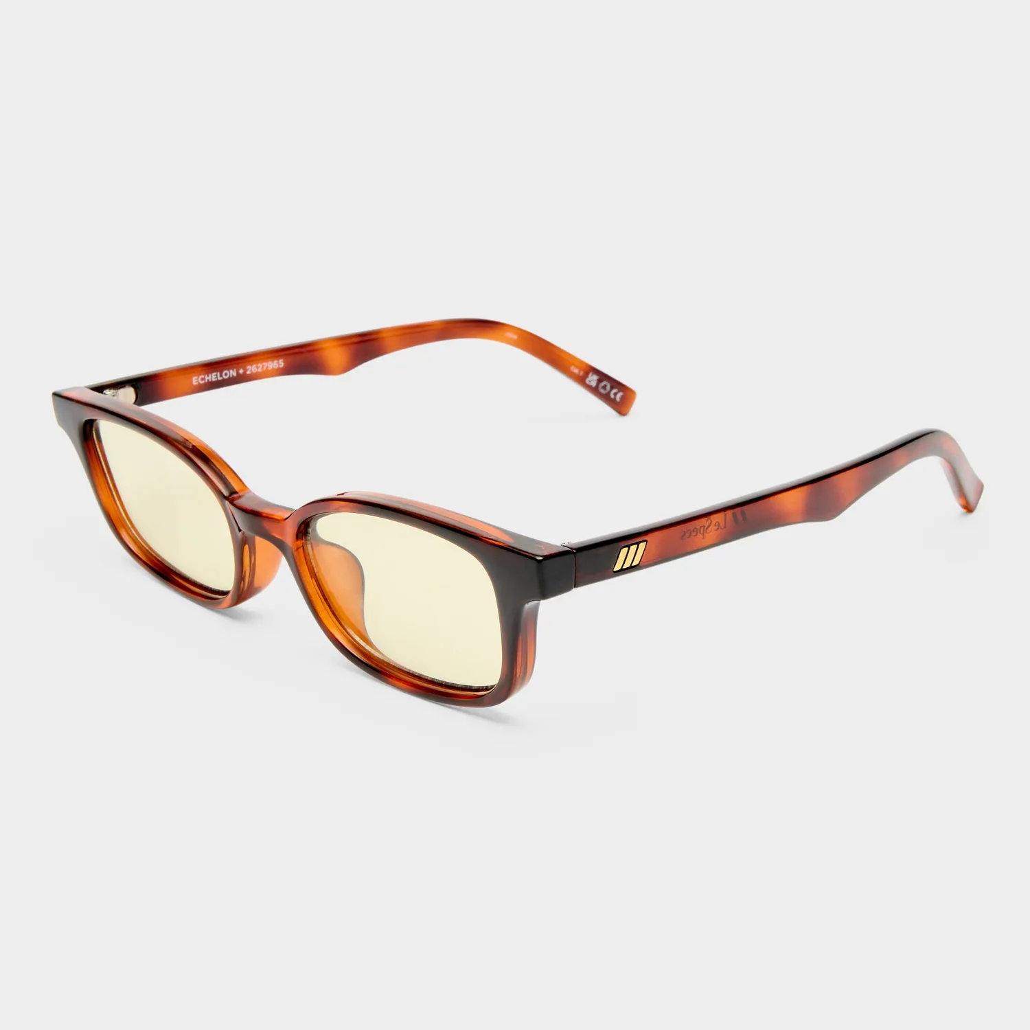 Le Specs Echelon occhiale da sole toffee tort rettangolare