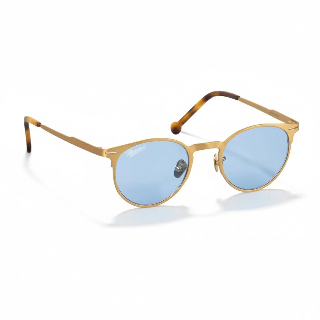 Hemmet America The Seattle occhiali da sole oro blu alluminio