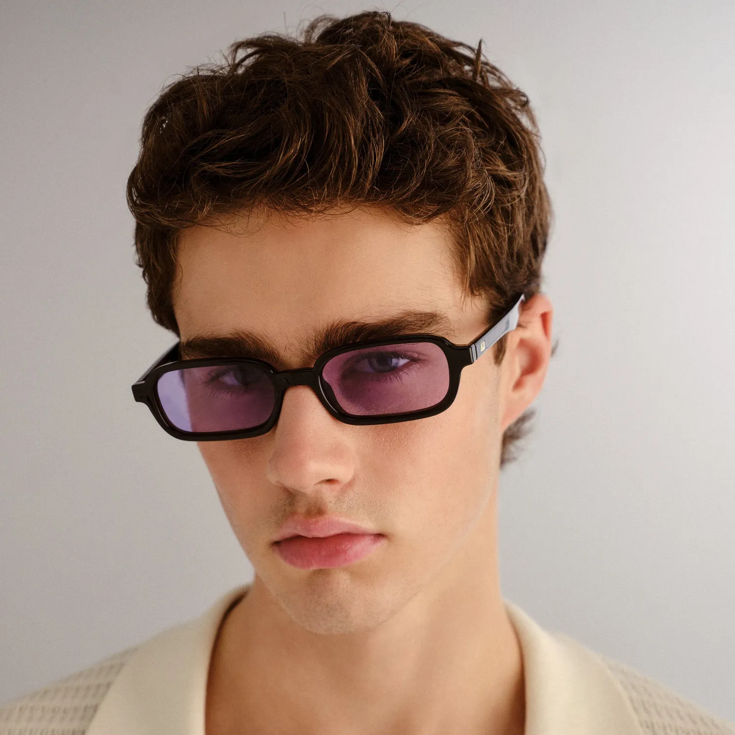 Le Specs Pilferer occhiali da sole nero lilla