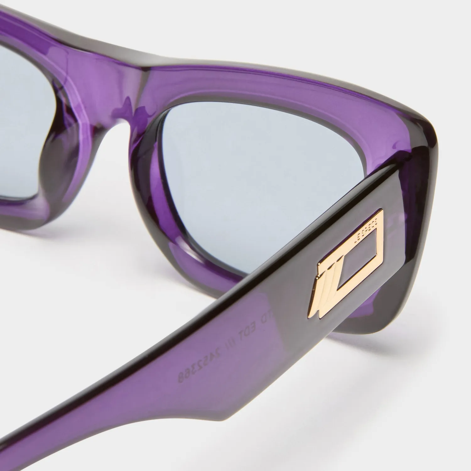 Le Specs Dopamine occhiali da sole dark violet rettangolari