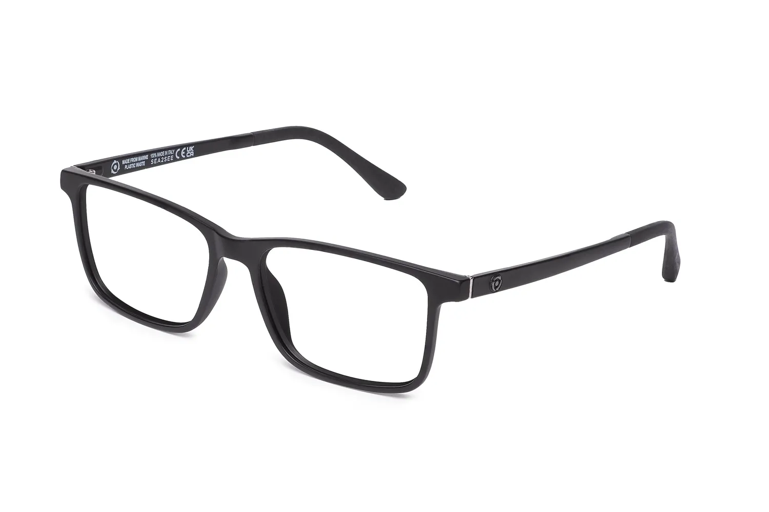 Sea2see Giorgio montatura vista nera con clip sole