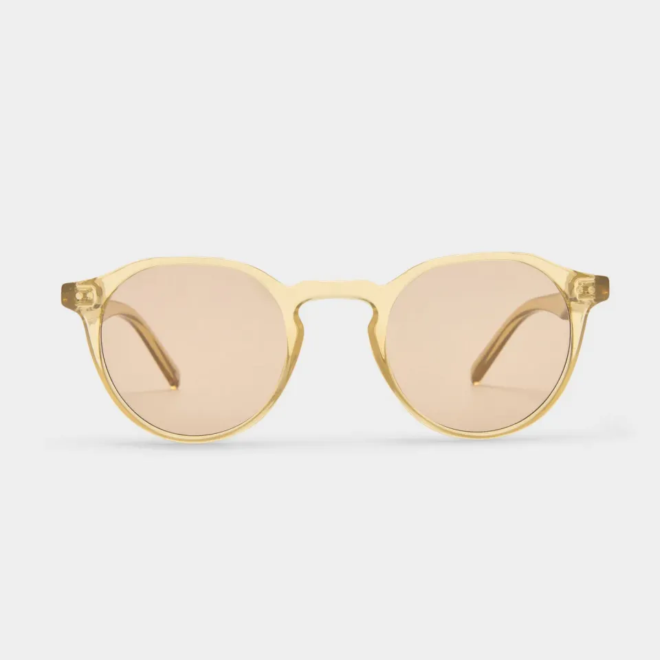 Le Specs Galavant occhiale da sole whiskey mocha tondo