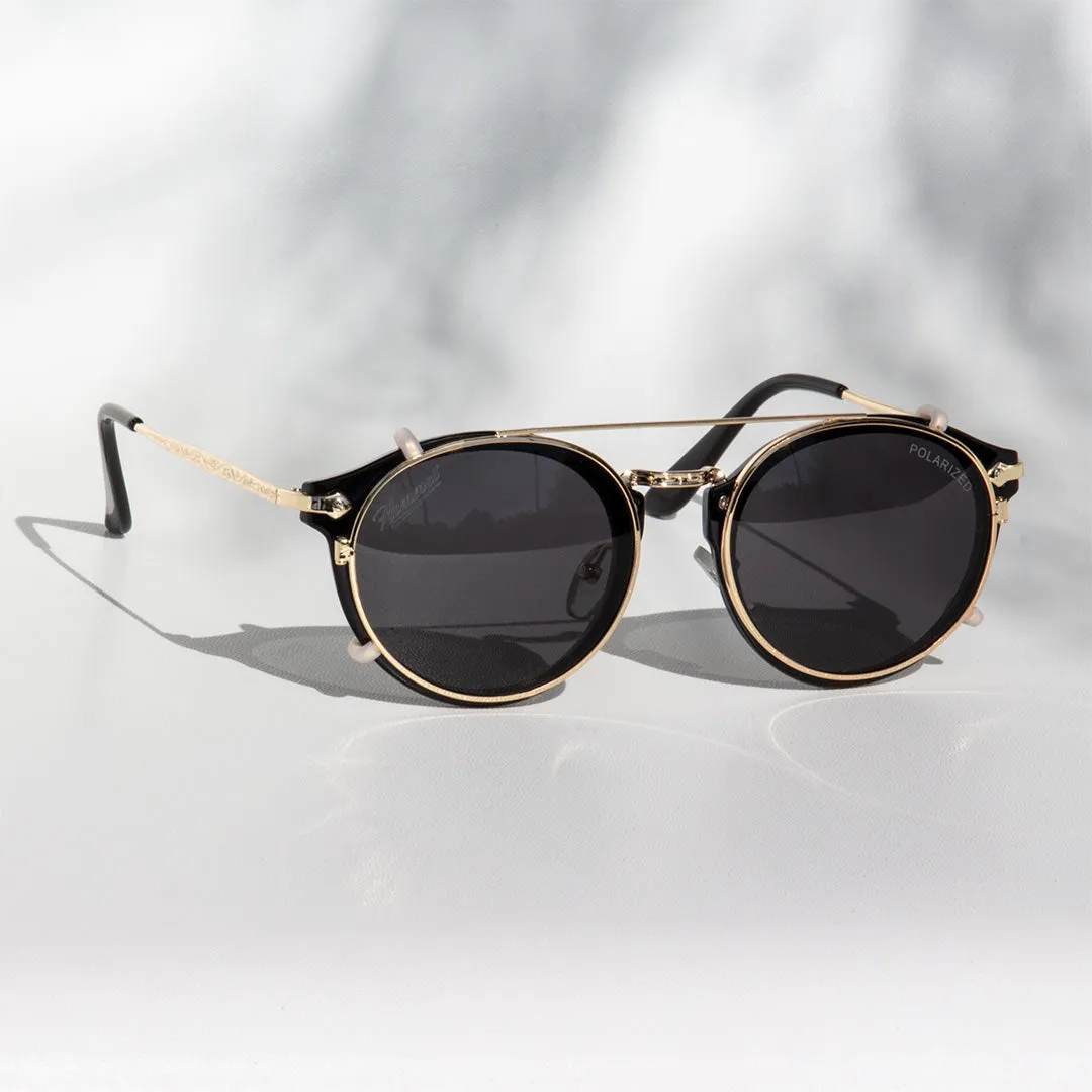 Hemmet Vintage Raider Clip S2 occhiali da sole nero polarizzato