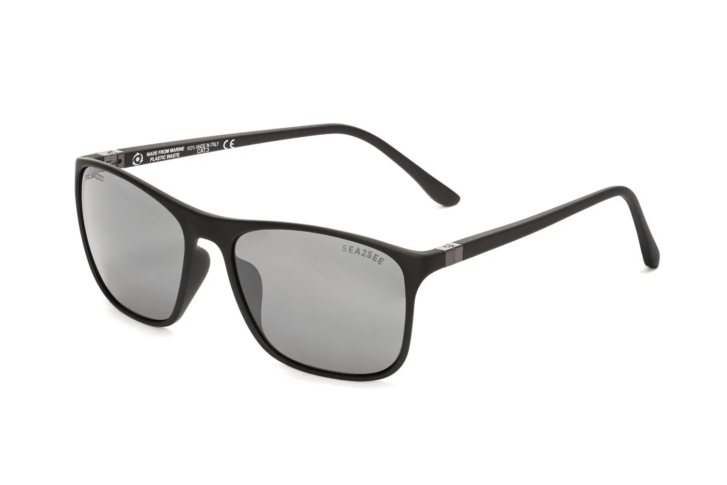 Sea2See Cape occhiale da sole nero polarizzato flash black