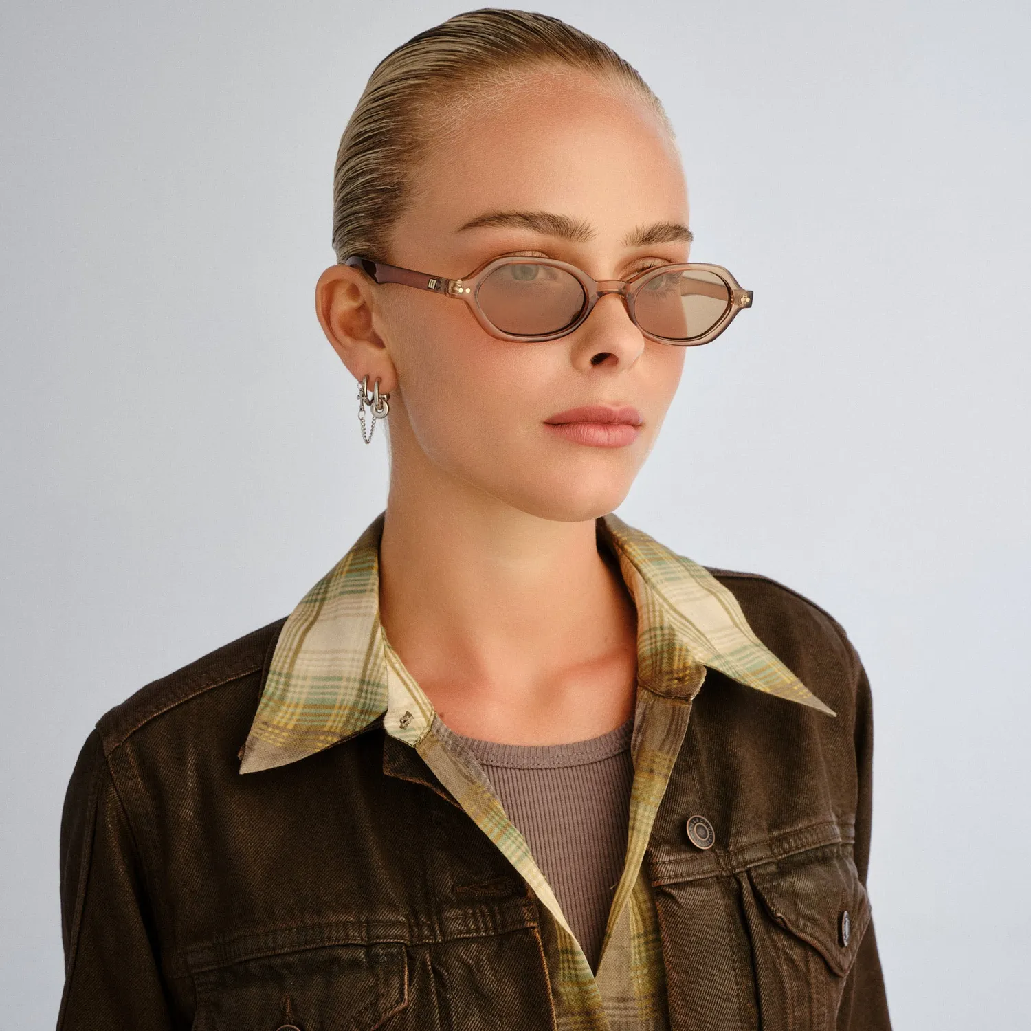 Le Specs Foundry + occhiale da sole whiskey ovale