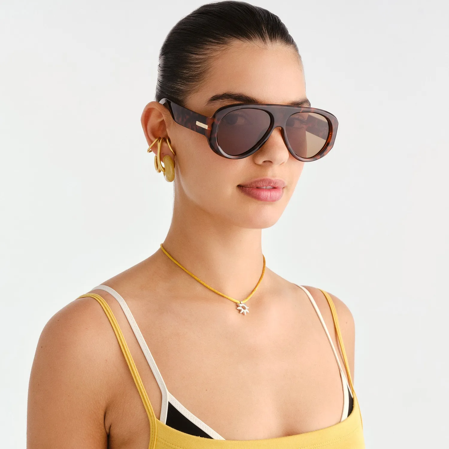 Le Specs Dream Boat occhiale da sole tartarugato aviatore