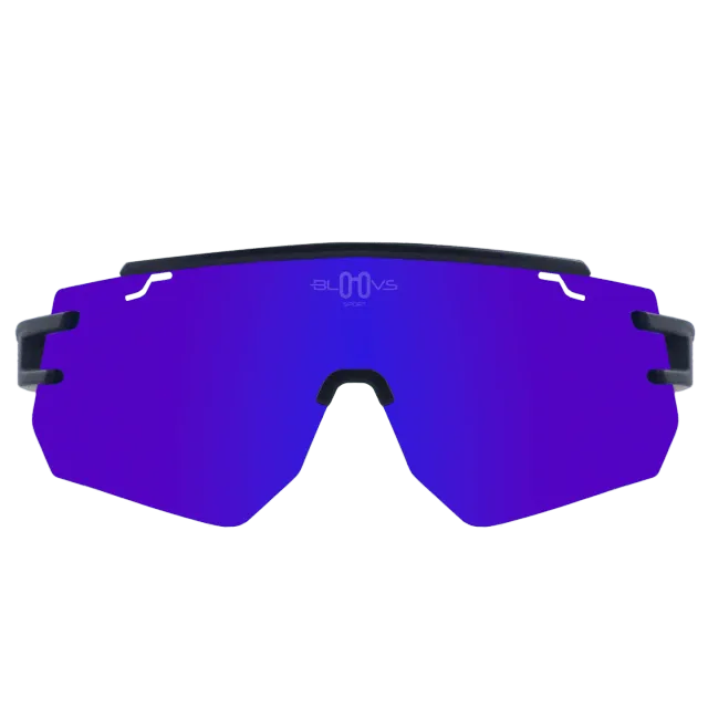 Bloovs Galibier occhiale da sole nero opaco blu scuro polarizzato