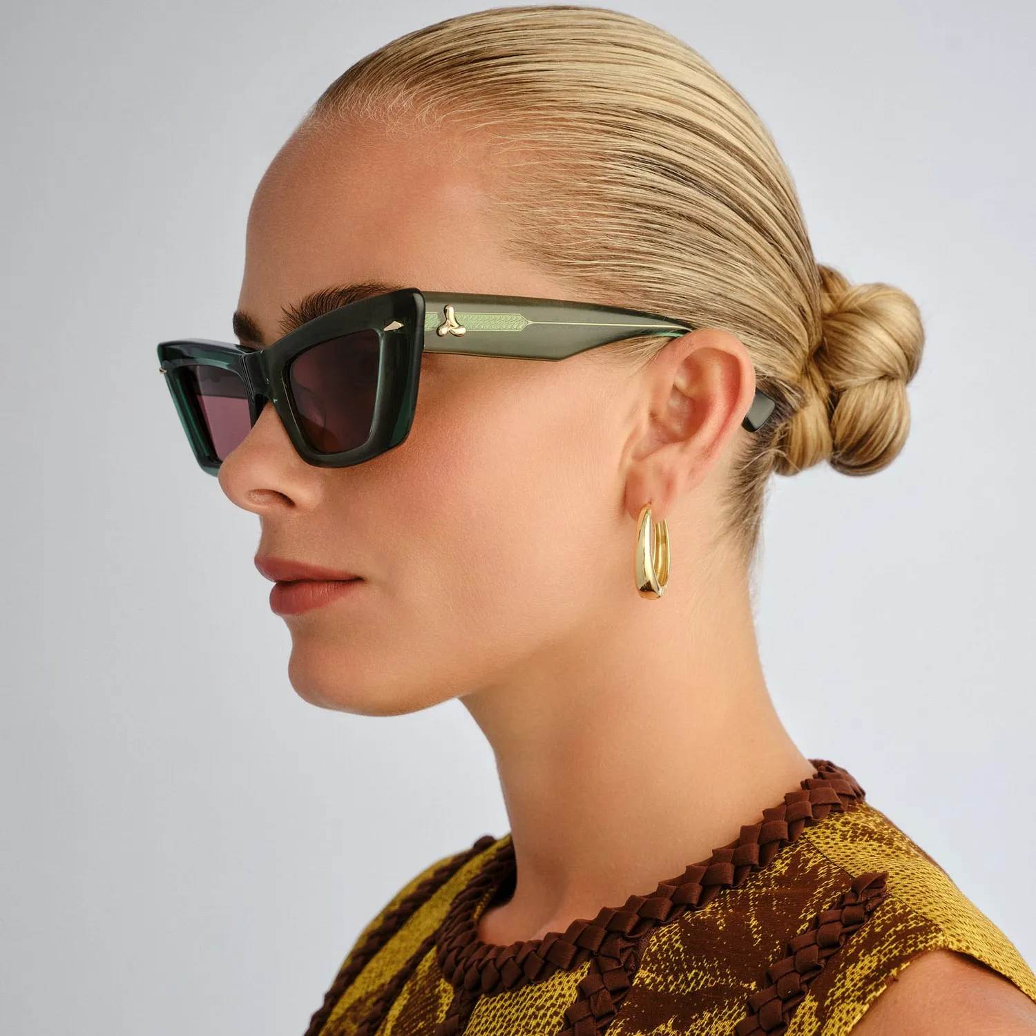 Le Specs Luxe Lucia occhiale da sole verde cat-eye