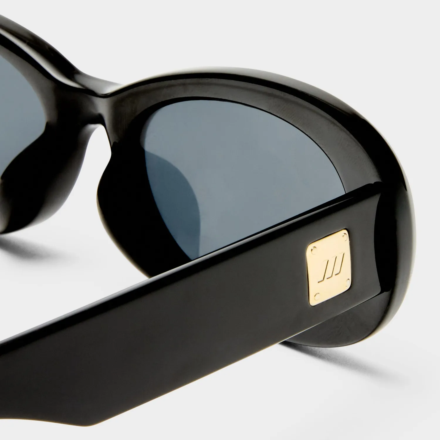 Le Specs Hey Ya + occhiali da sole nero vestibilità larga