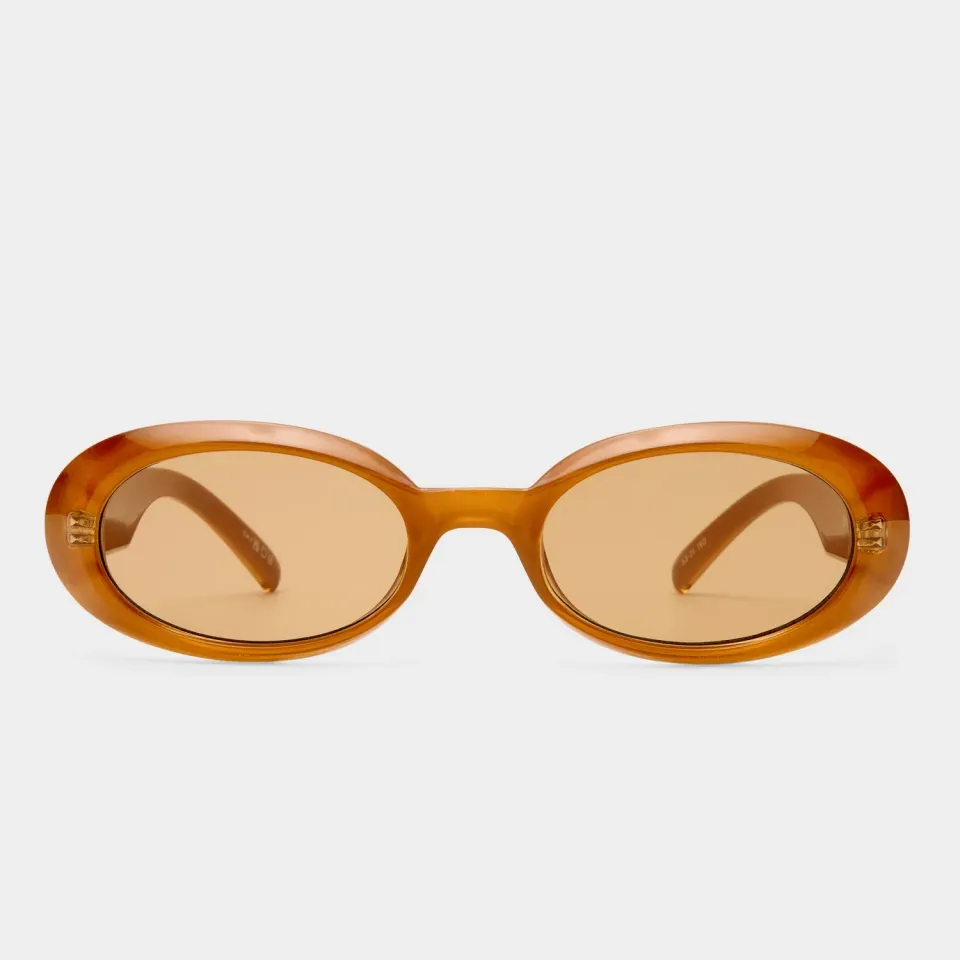 Le Specs Work It occhiale da sole oro perla marrone