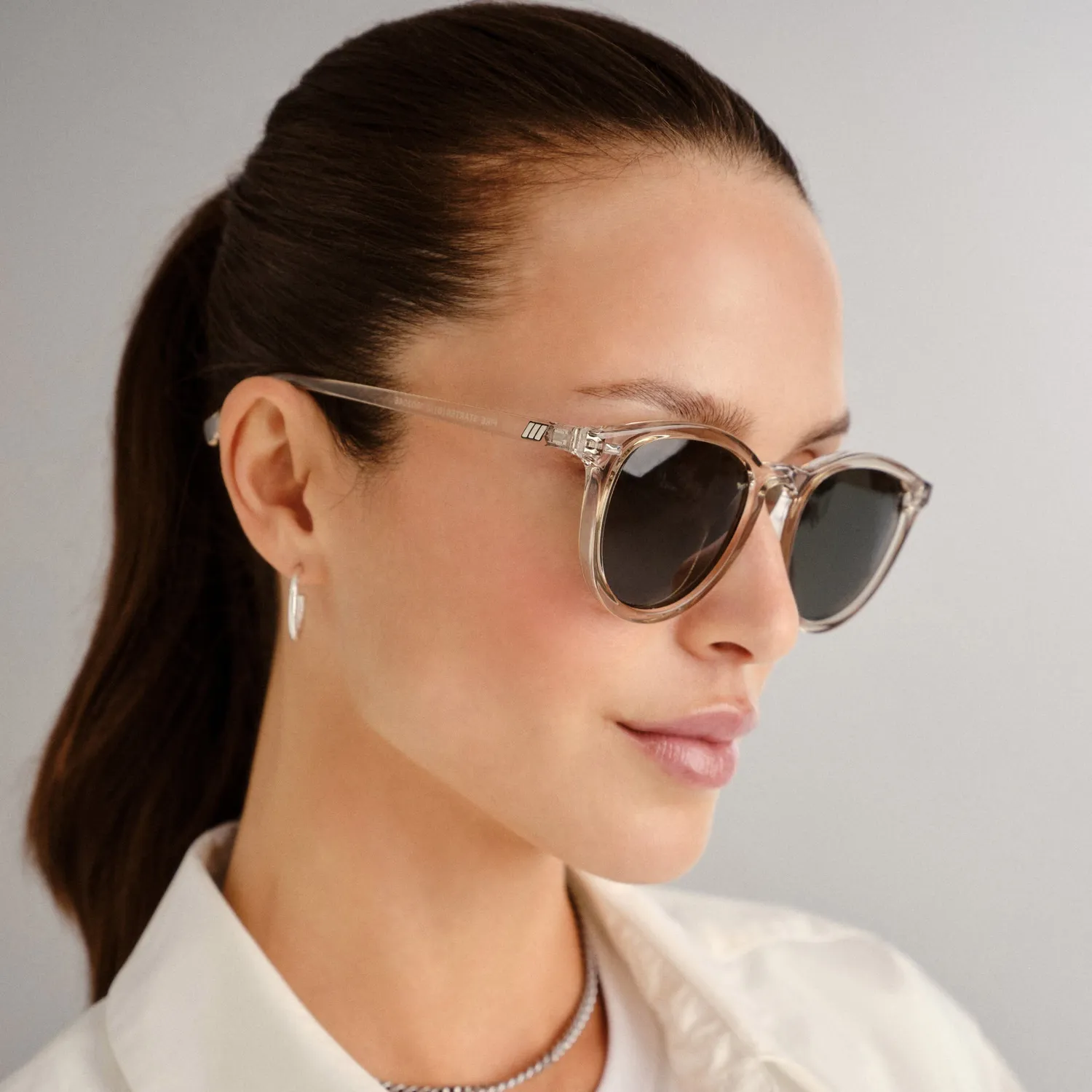 Le Specs Fire Starter occhiale da sole beige polarizzato