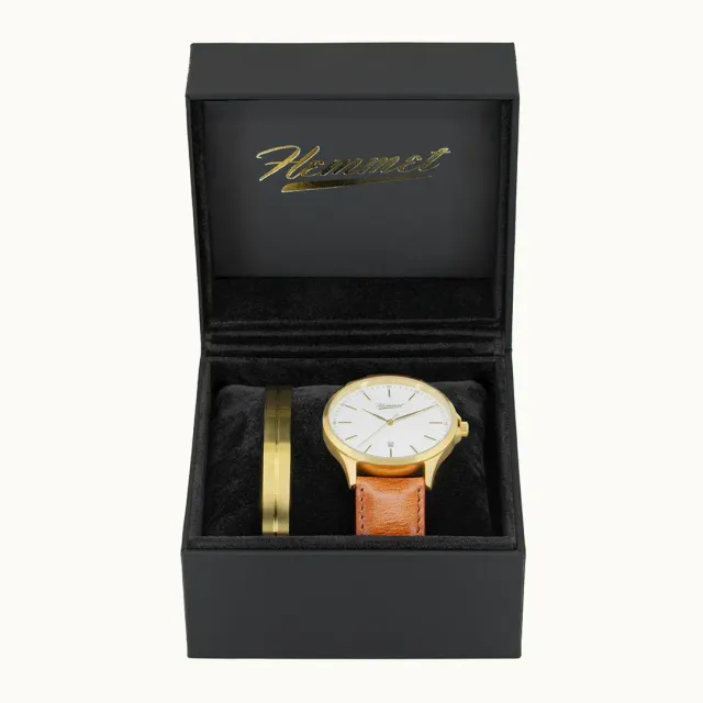 Hemmet Cuff and Watch S2 set regalo oro