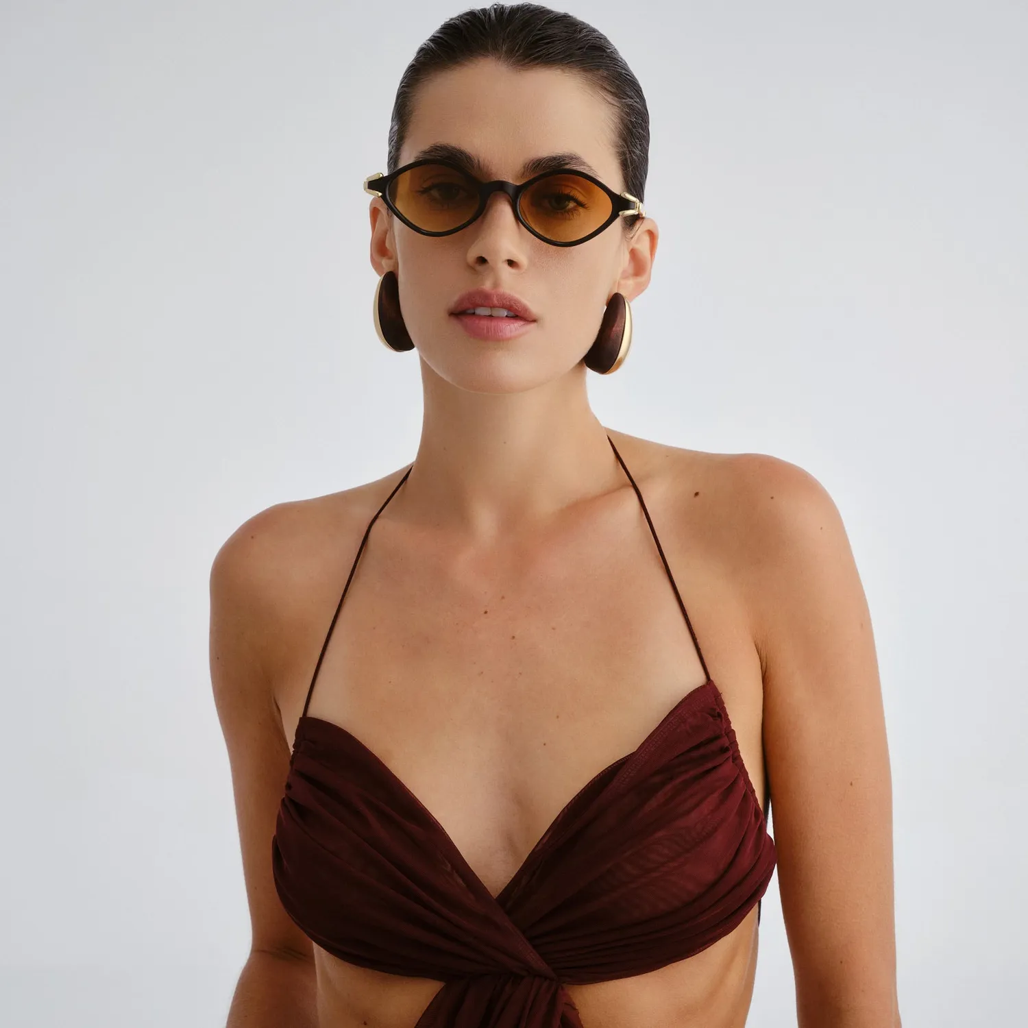 Le Specs Numero Trece occhiale da sole truffle ambra