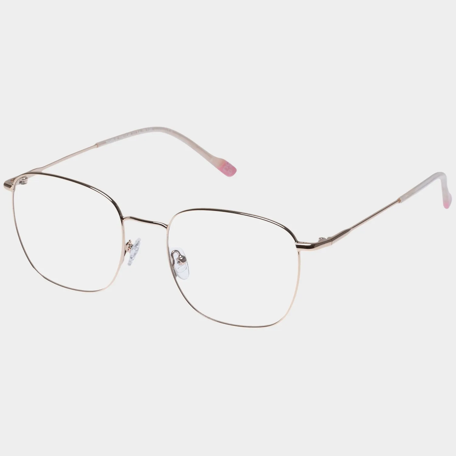 Le Specs Tempus occhiali da vista oro chiaro quadrati