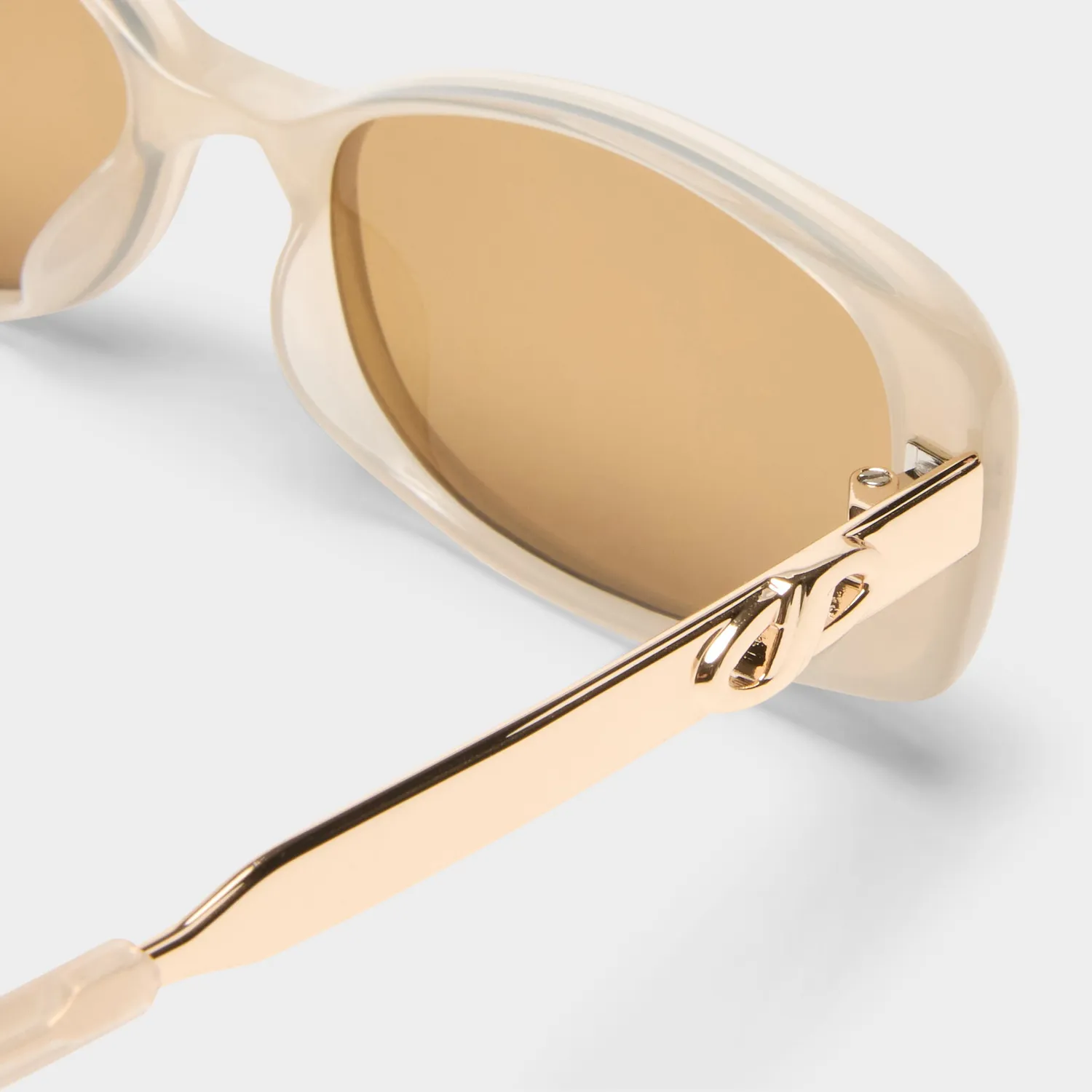 Le Specs Lil Starlight occhiali da sole stretto oatmeal tan