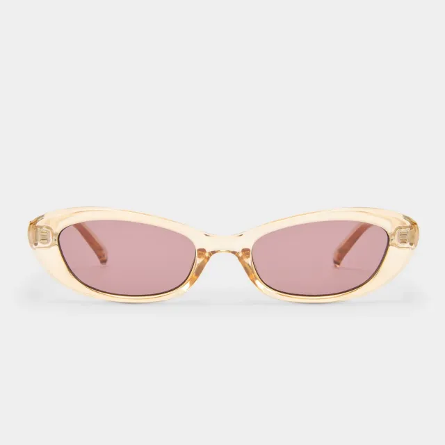 Le Specs The Whisperer occhiale da sole sabbia cat-eye
