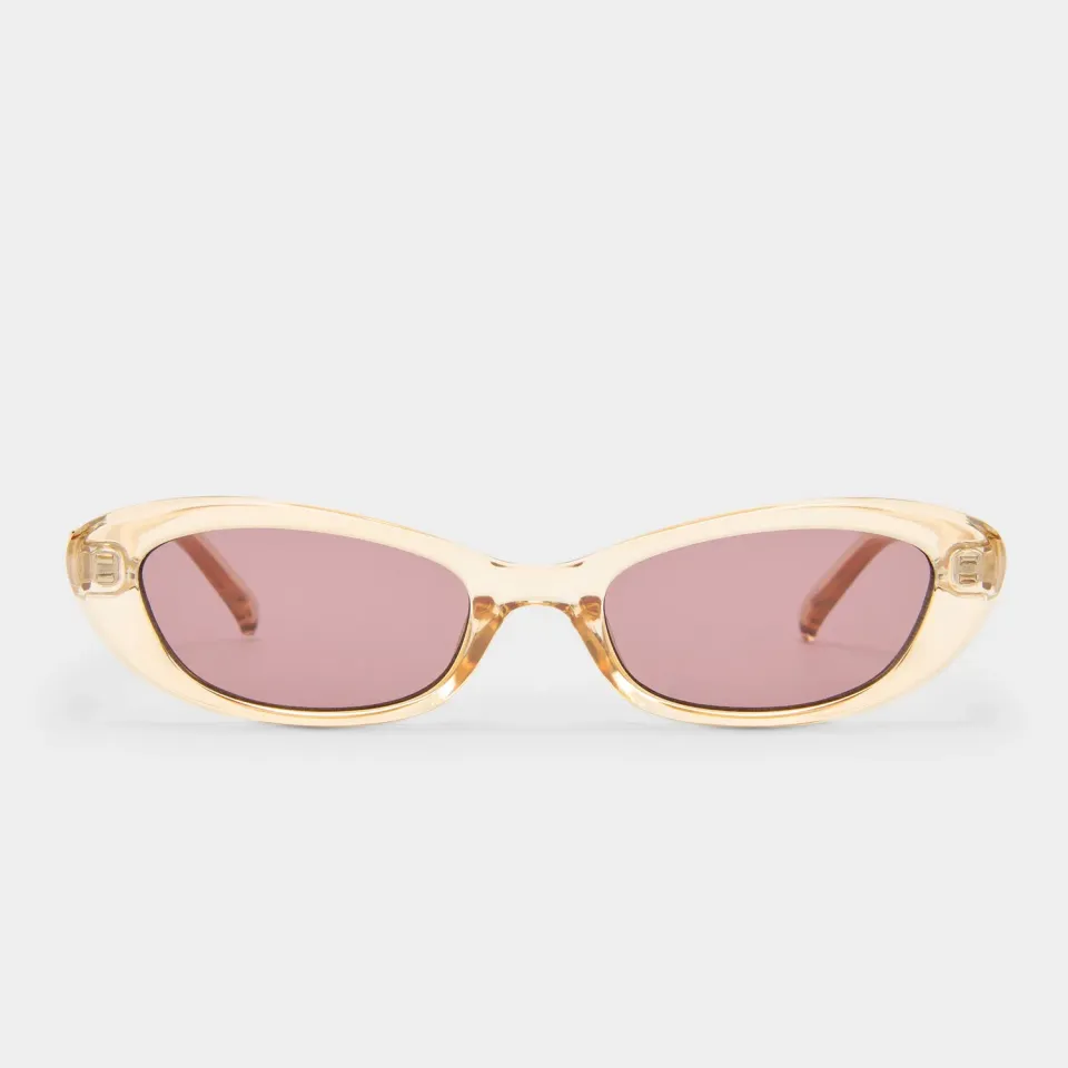 Le Specs The Whisperer occhiale da sole sabbia cat-eye