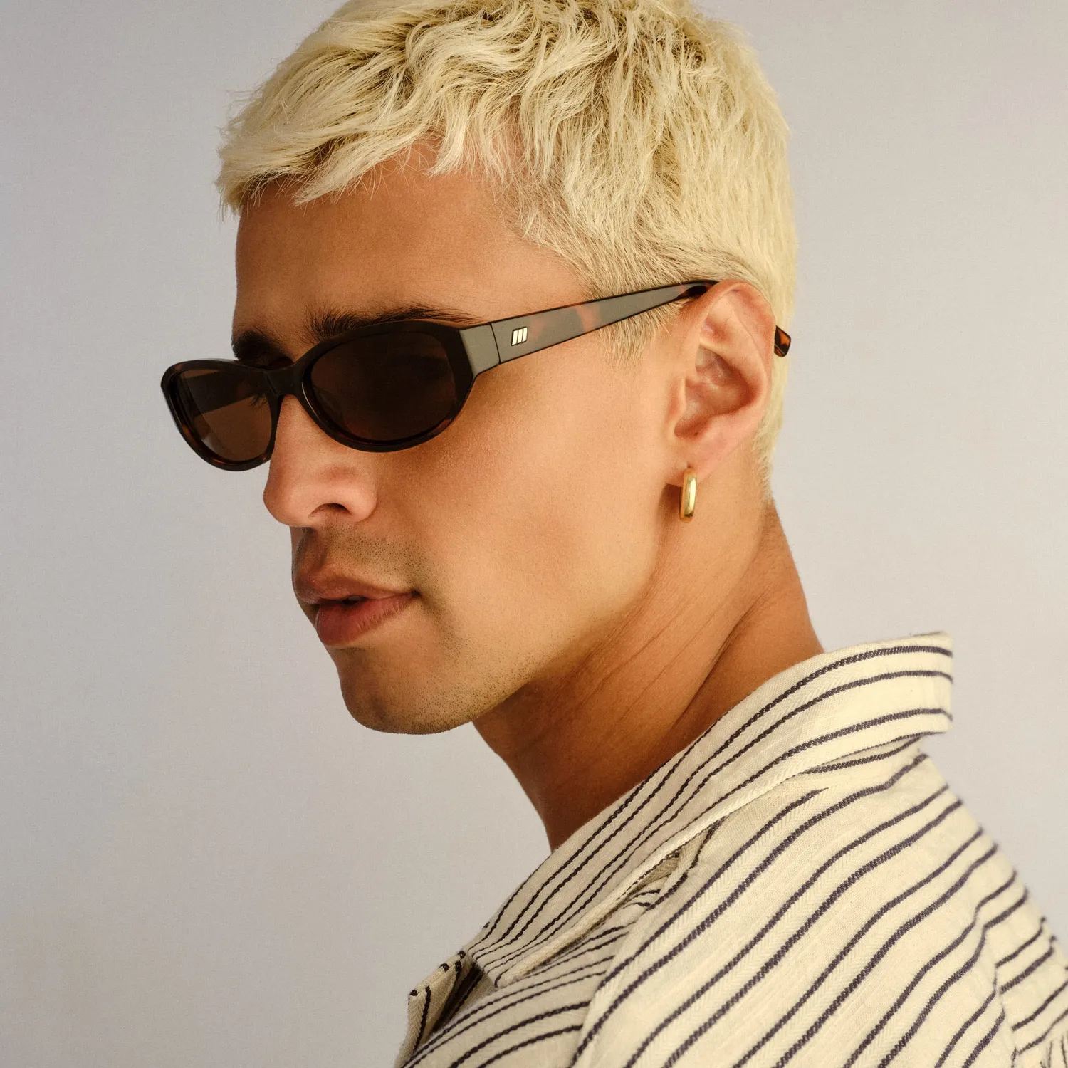 Le Specs Don't Cha occhiale da sole ovale tartarugato