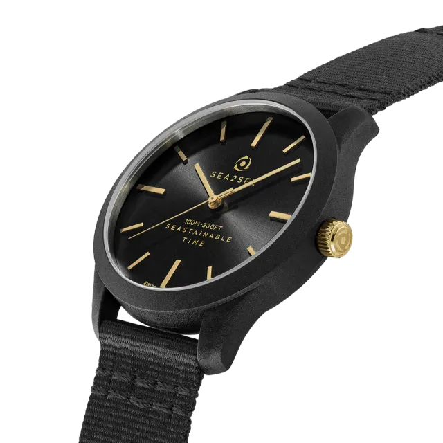 Sea2See Fiji 02 orologio nero 37 mm impermeabile
