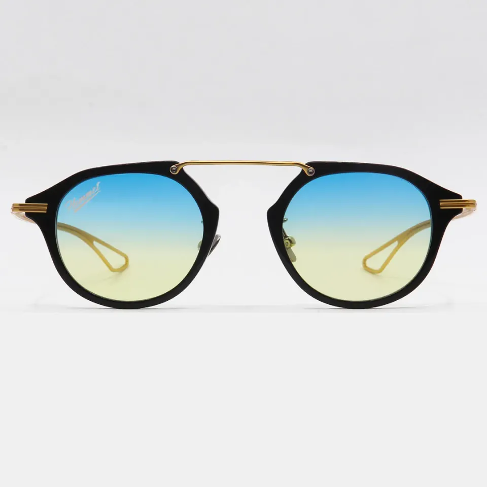 Hemmet HINFINITE Acetate Titanium occhiali da sole Black Acid leggeri