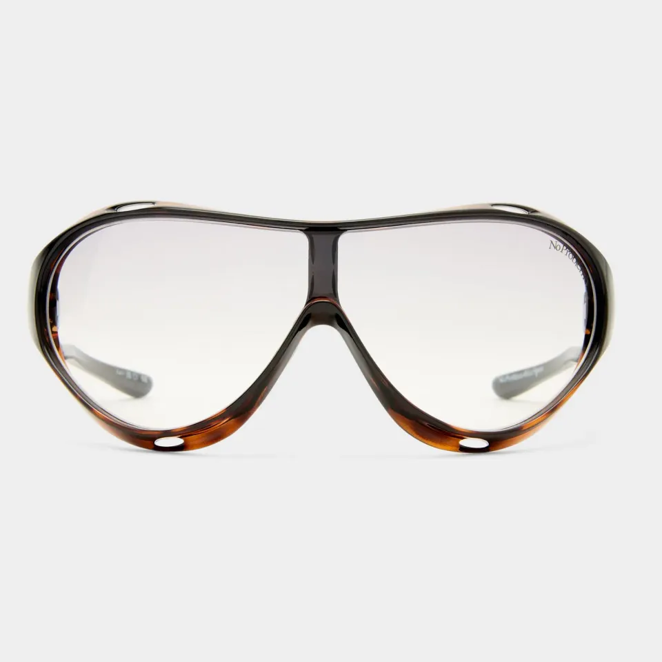 Le Specs Iris occhiali da sole black tort shield
