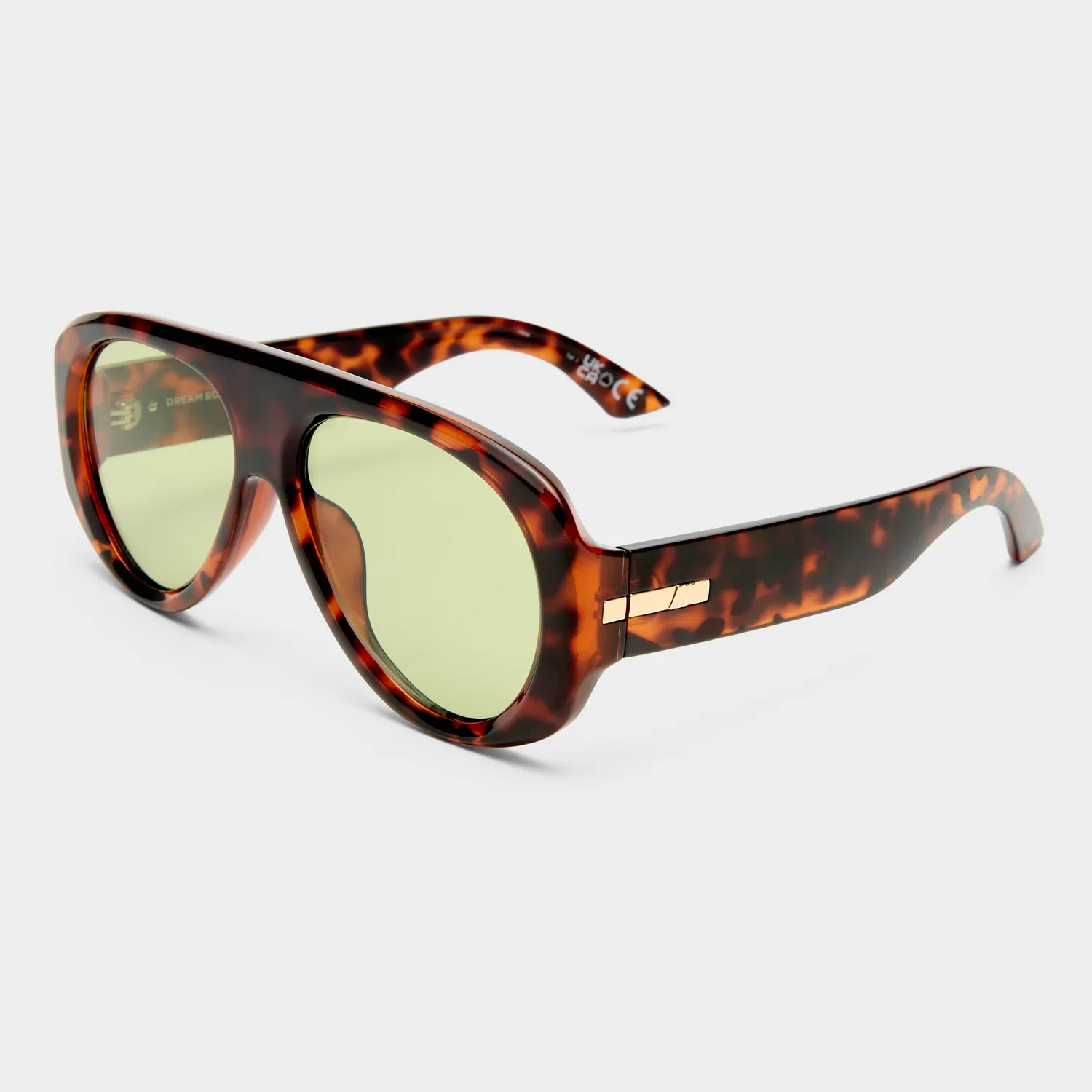 Le Specs Dream Boat occhiale da sole tort verde aviatore