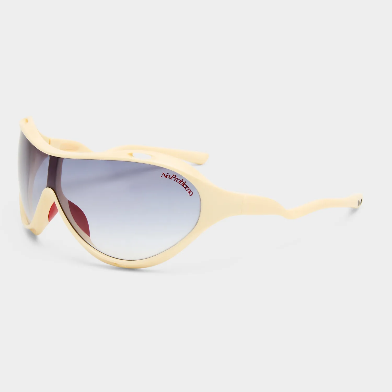 Le Specs Iris occhiale da sole off white shield