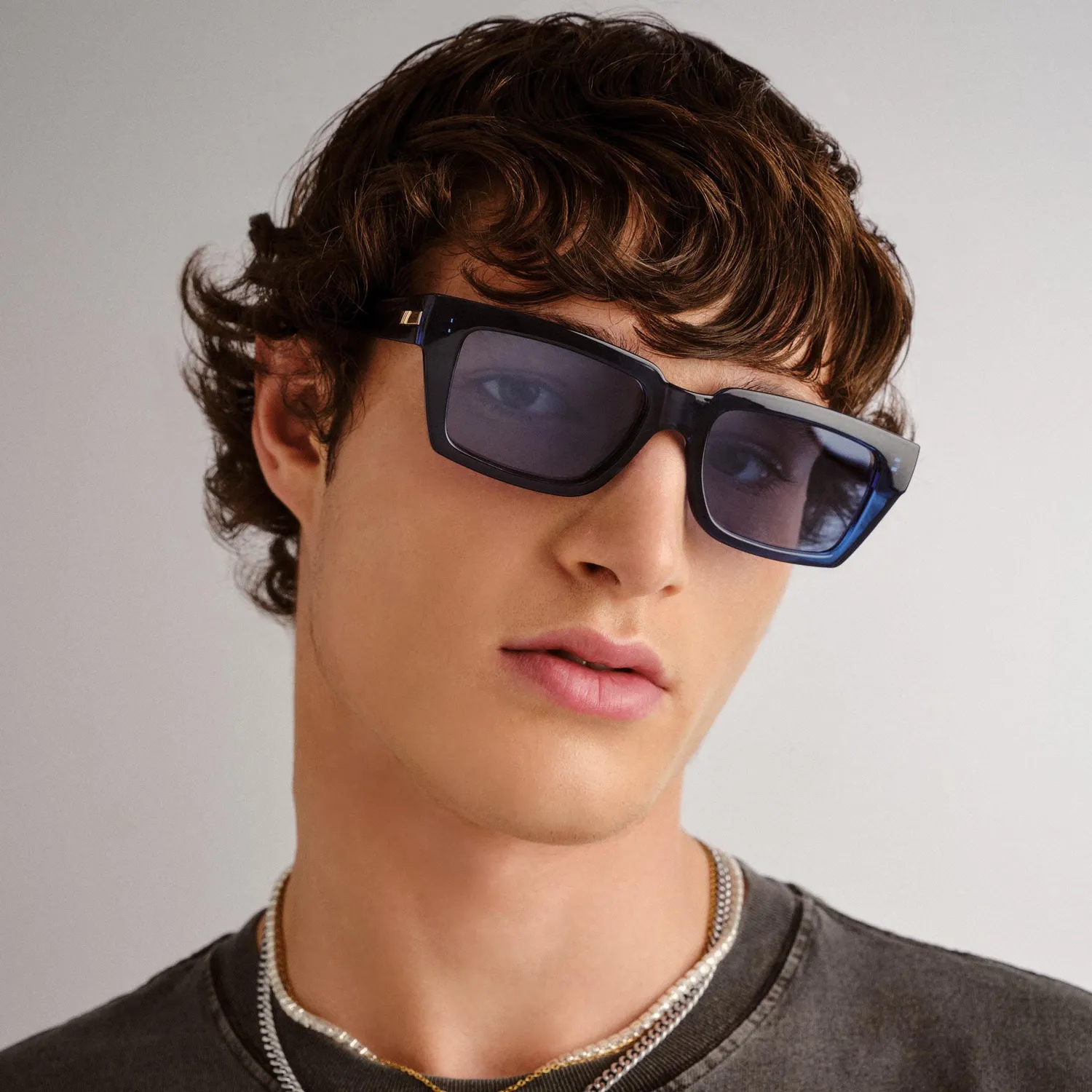 Le Specs Nocturnal Habit occhiali da sole midnight specchiati