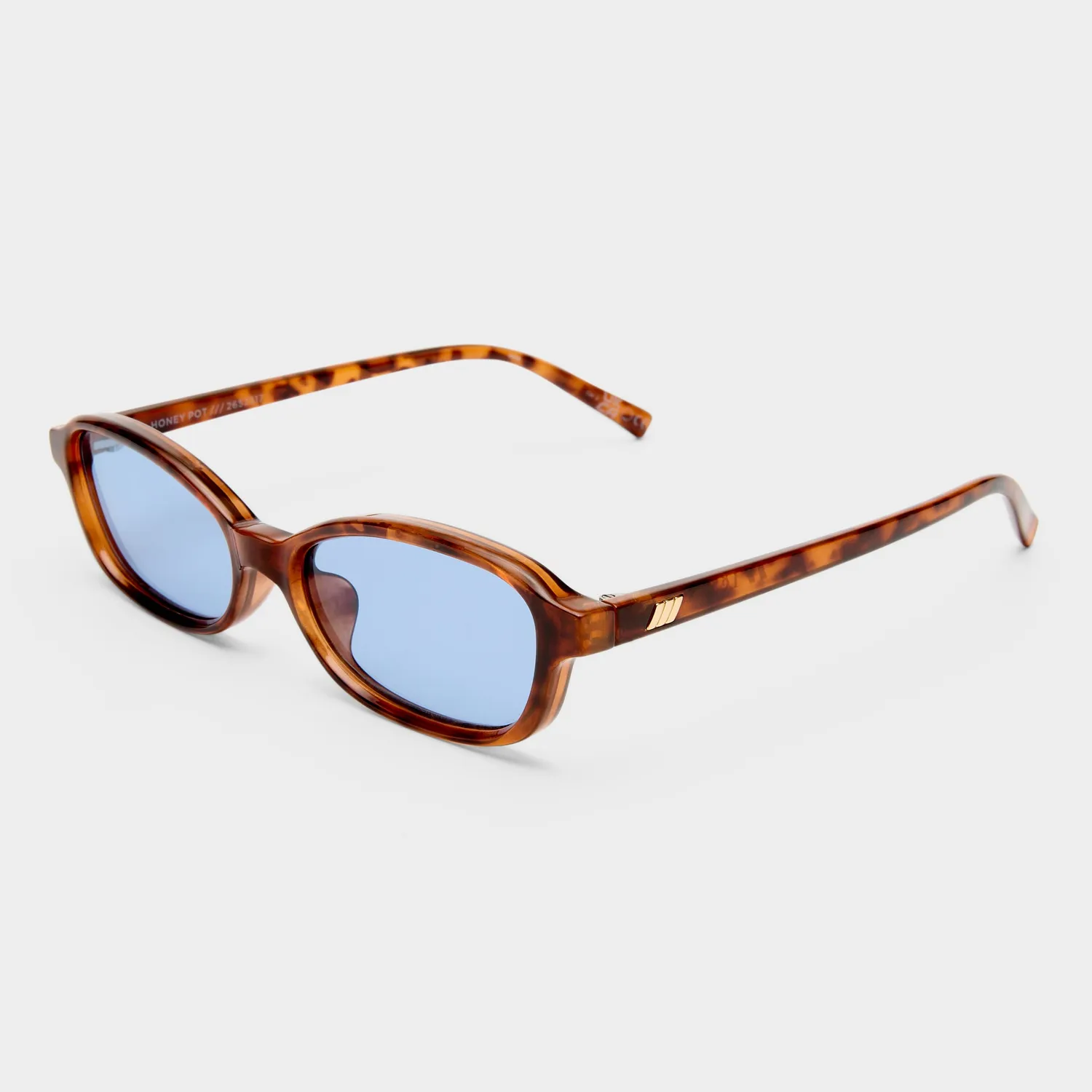 Le Specs Honey Pot occhiali sole rettangolari amber tort