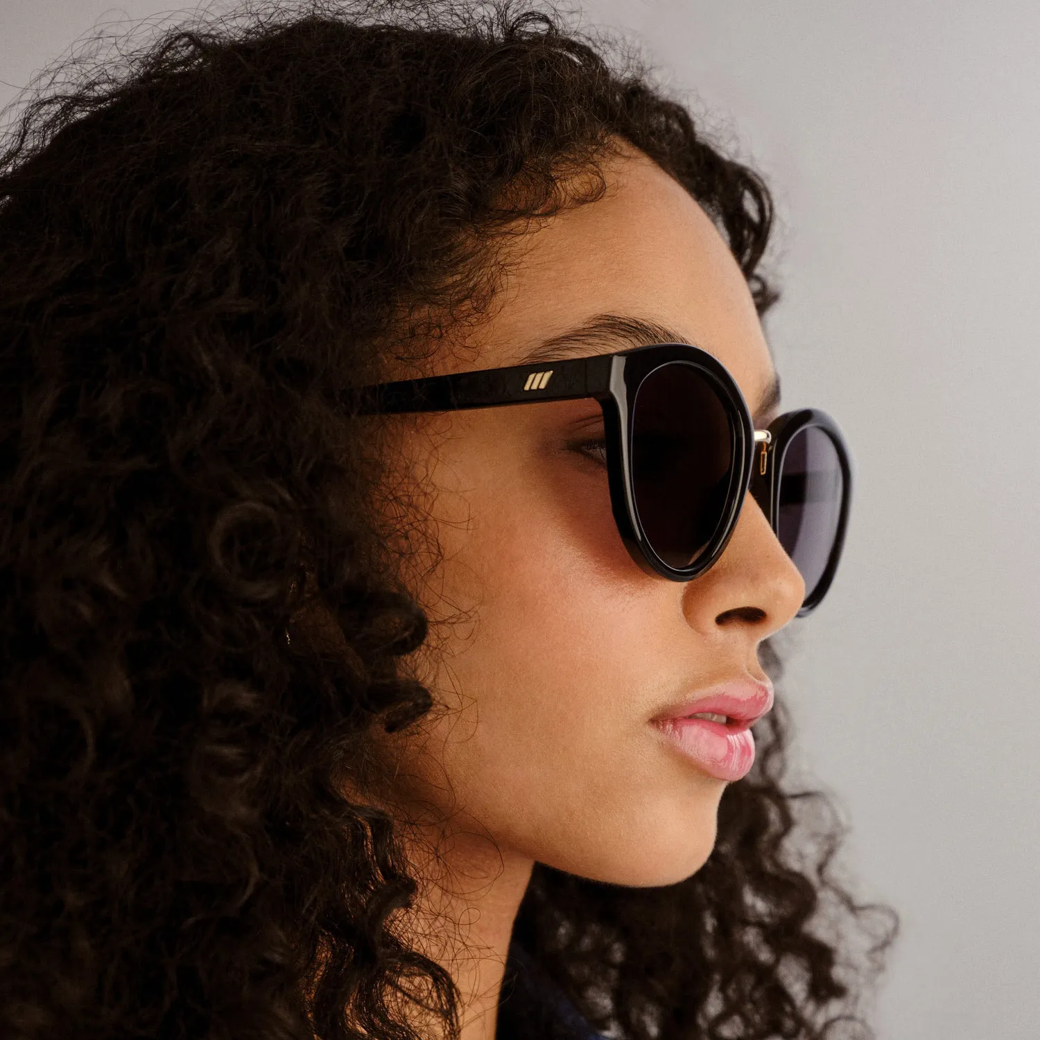 Le Specs Influx occhiali da sole neri tondi