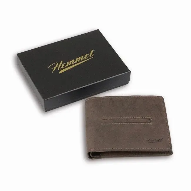 Hemmet Everyday portafoglio vera pelle marrone 7 carte