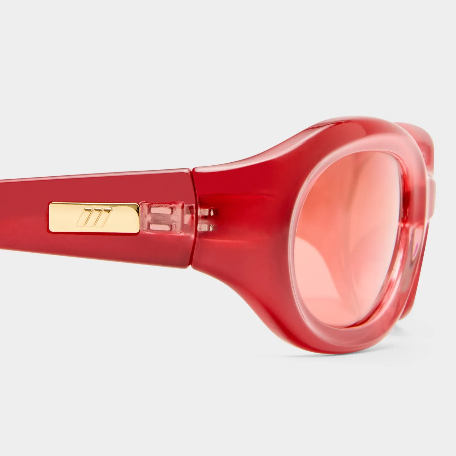 Le Specs Nightcrawler occhiali da sole wrap vermiglio specchio