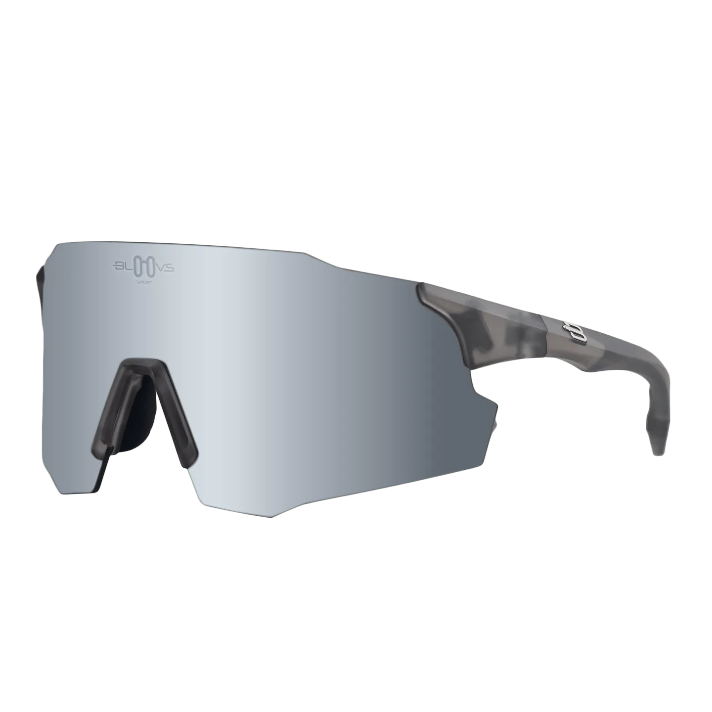 Bloovs Stelvio Crystal Gray Silver occhiali da sole sportivi
