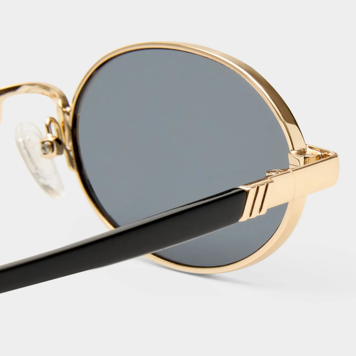 Le Specs Icicle occhiale da sole oro ovale fumo