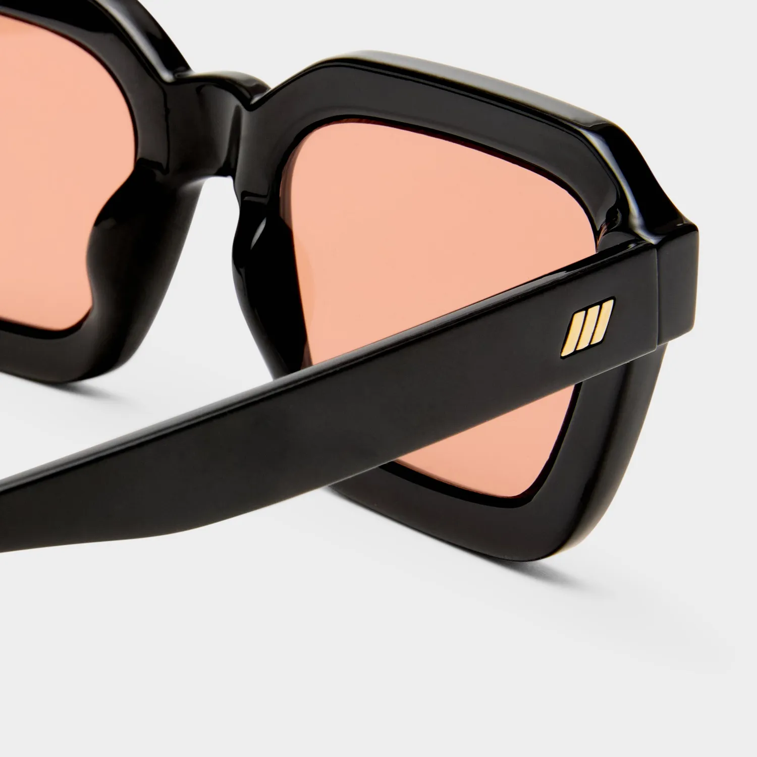 Le Specs Impossible occhiali da sole neri quadrati