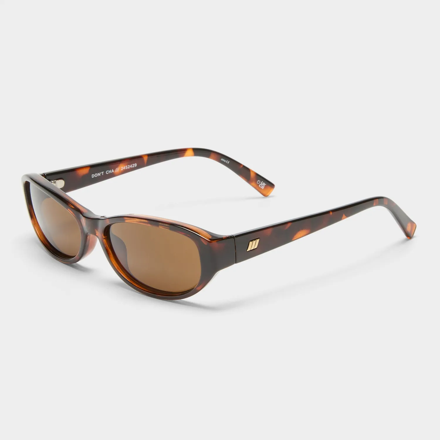 Le Specs Don't Cha occhiale da sole ovale tartarugato