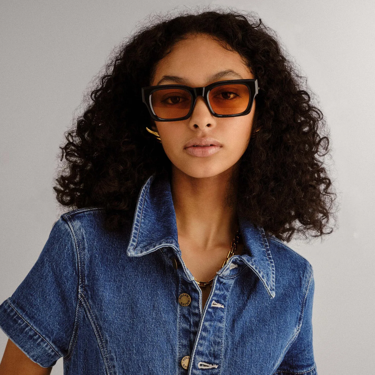Le Specs Shmood occhiale da sole Black Amber Tint leggero