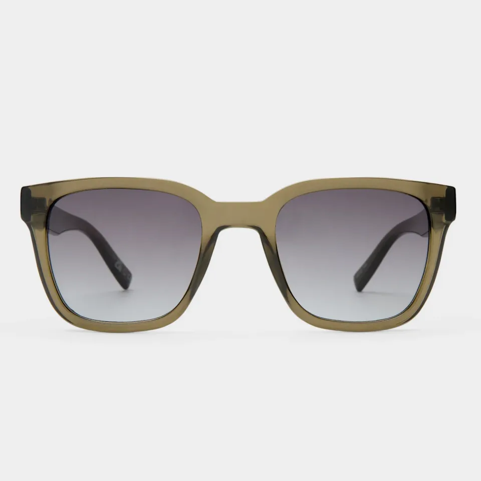 Le Specs Elixir occhiali da sole khaki quadrati