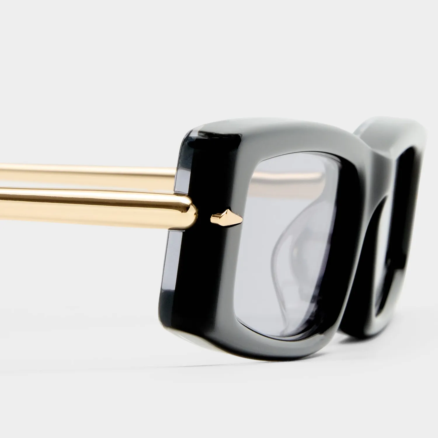Le Specs Numero Diez occhiale da sole nero rettangolare