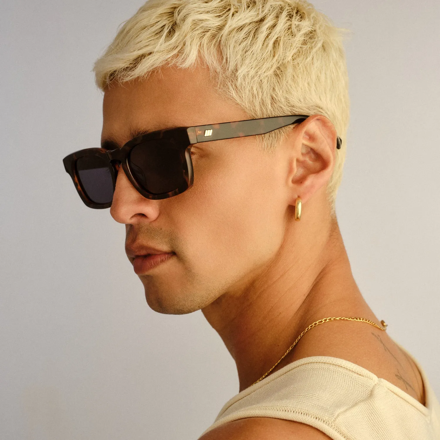 Le Specs Iceberg occhiale da sole tokyo tartaruga fumo