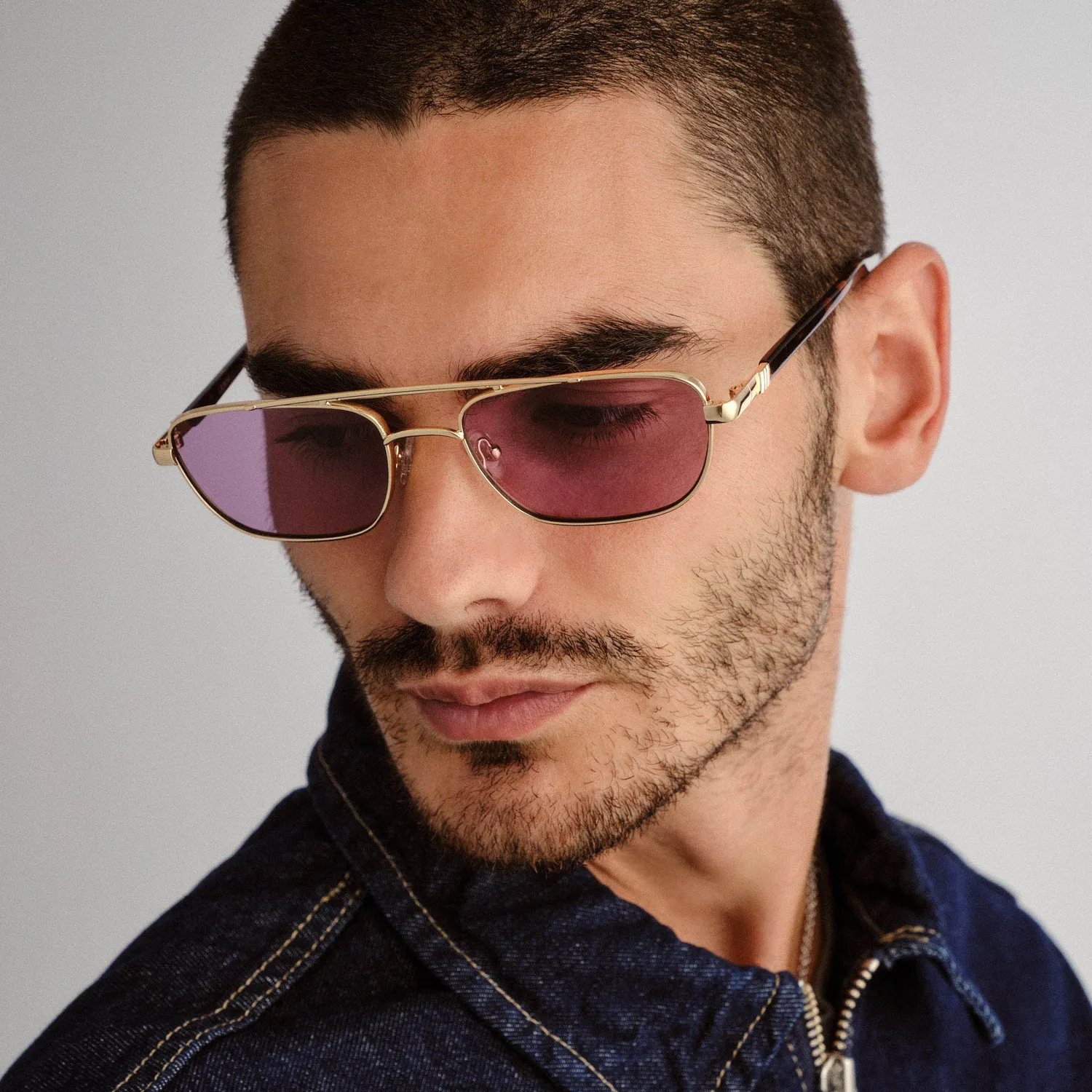 Le Specs Le Mimi occhiale da sole oro violet mono