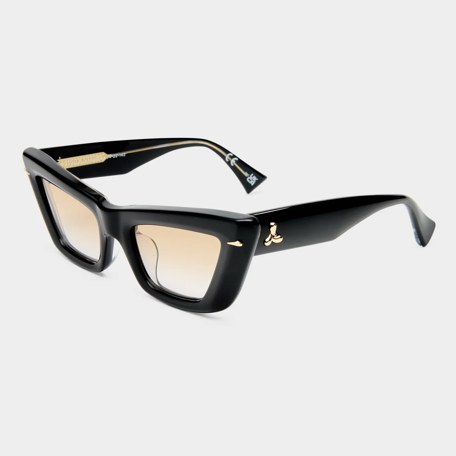 Le Specs Lucia occhiali da sole cat-eye nero acetato