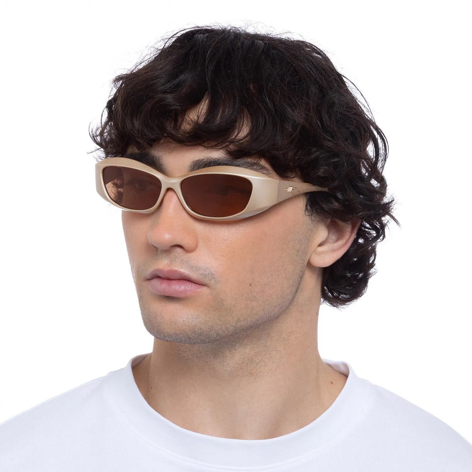 Le Specs Swift Lust occhiale da sole perla nougat