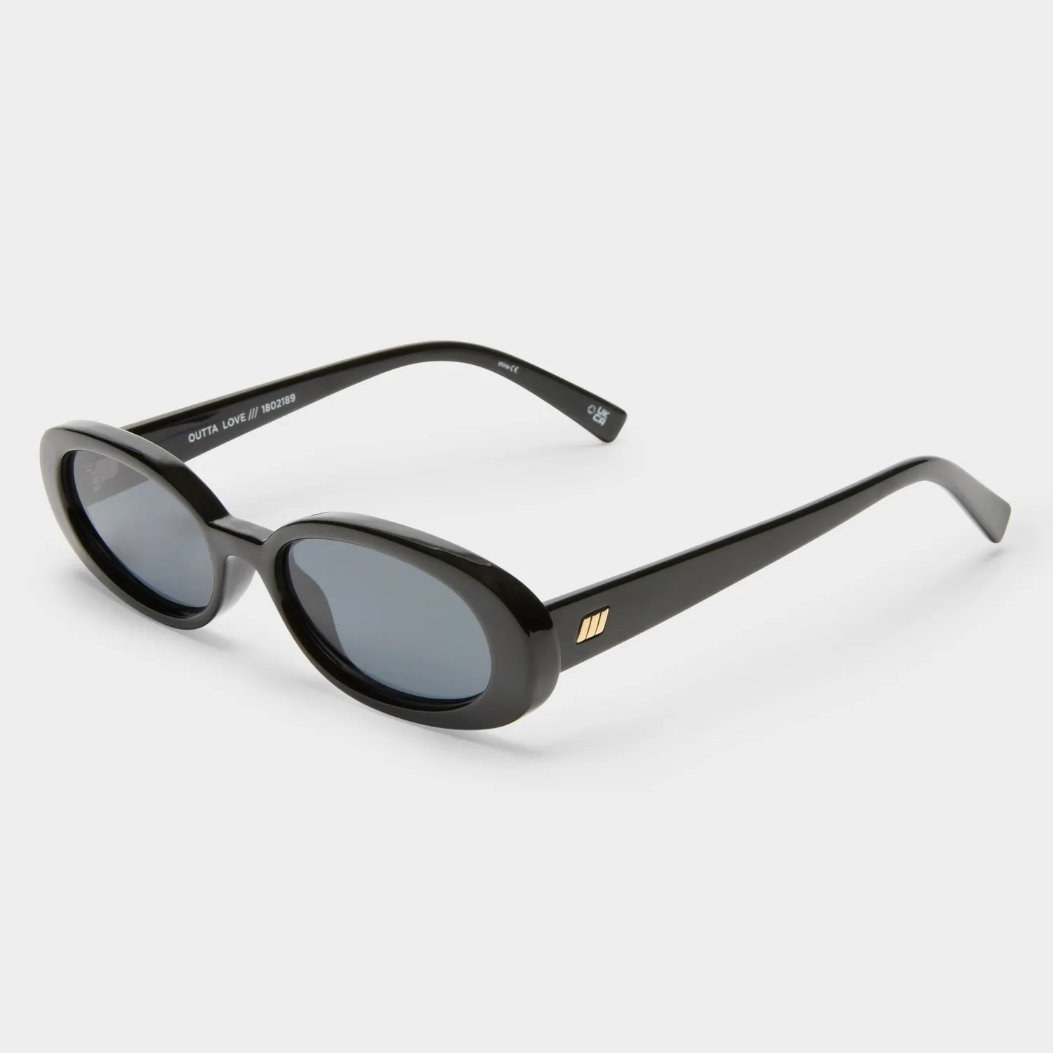 Le Specs Outta Love occhiali da sole nero ovali