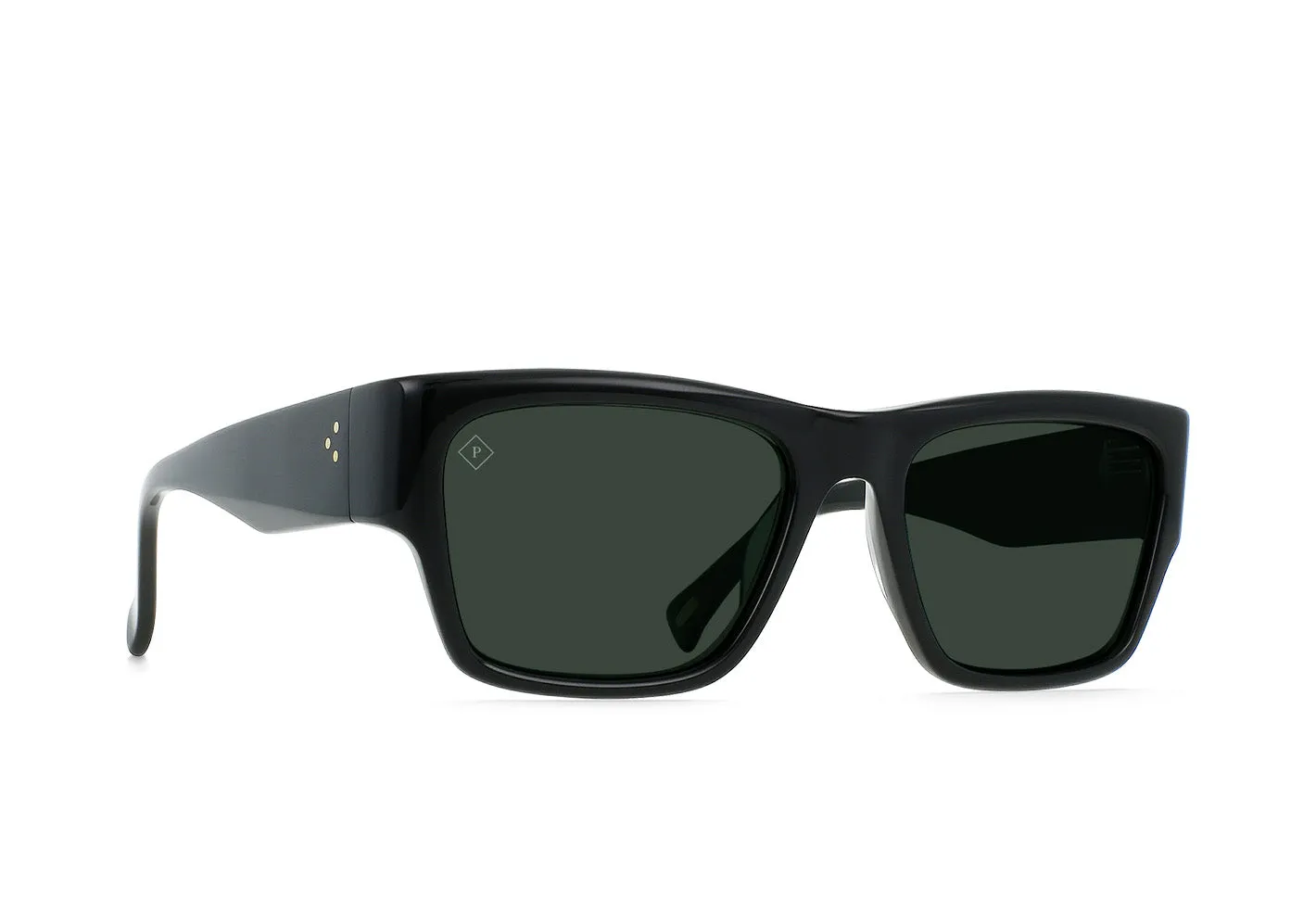 Raen Rufio occhiale da sole nero verde polarizzato 55